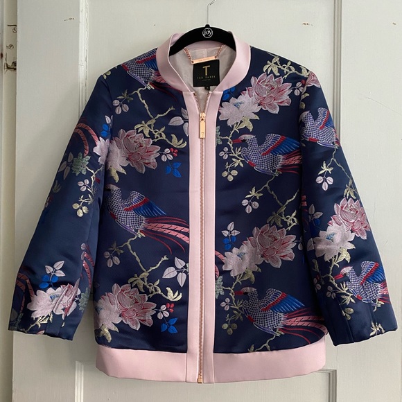 Ted Baker Chinoiserie Jacquard Bomber 